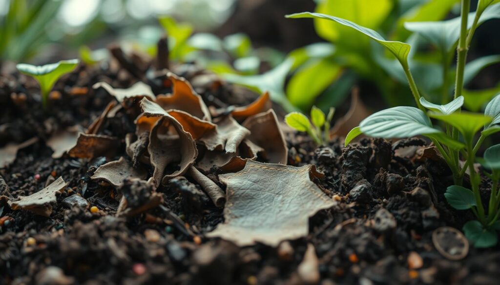 Leather composting process