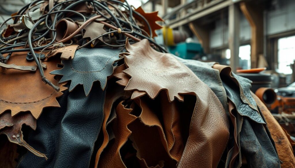 Recycled leather challenges