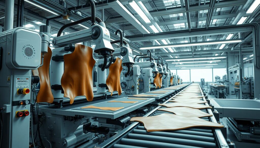 Automation in leather production