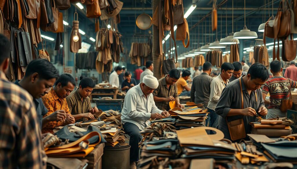 Global competition in leather industry