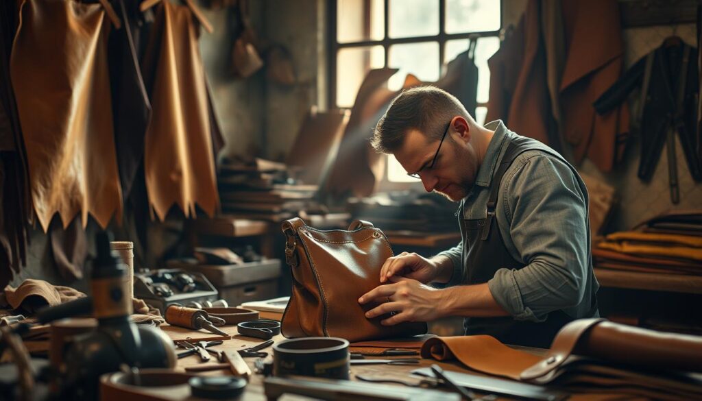 Italian leather craftsmanship