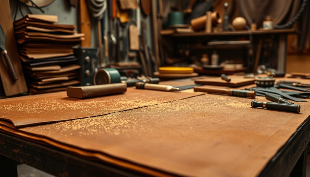 Top-grain leather finishing process