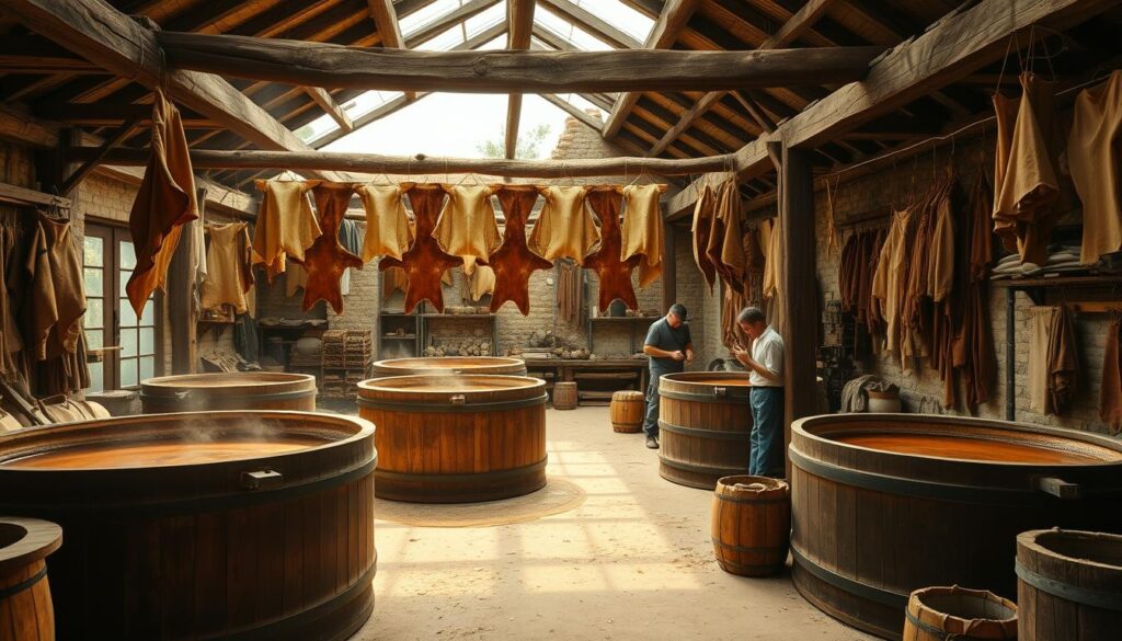 leather tanning process